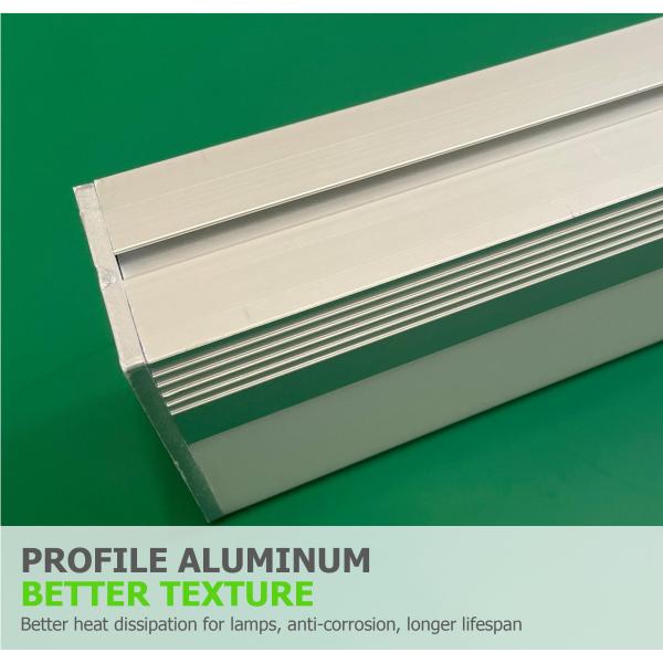 disipador de calor de aluminio de iluminación pendiente linear blanco de 36W 3600lm los 47in LED