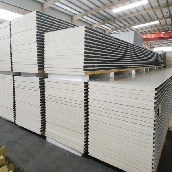 Thermal Insulation 50mm PU Sandwich Panel White Fireproof Cold Room Panel
