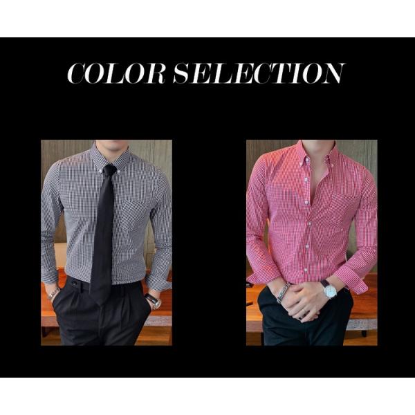 Custom Polyester Solid Cotton Formal Shirts Long Sleeve Slim Fit For Men Professional