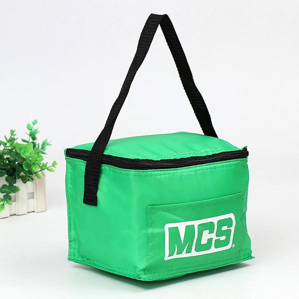 Non-Woven Polypropylene exterior and thermal food safe foil lining, logo cooler, ice box for premium, super market gift
