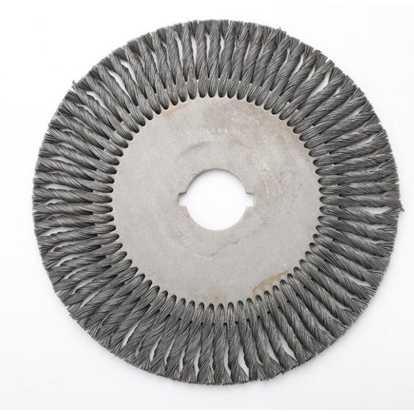 100*16mm Large Flat Stainless Steel Polished Wire Wheel Brush For Industrial Derusting