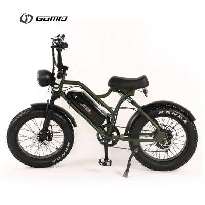 GOMID Electric Bike with Infix LCD Display High Power 4.0inch Fat Tire 48V 500W Retro E-Bike