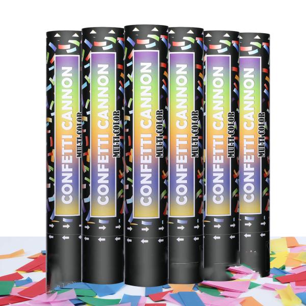 40cm Multicolor Biodegradable Party Popper Confetti Cannons for Colorful Celebrations