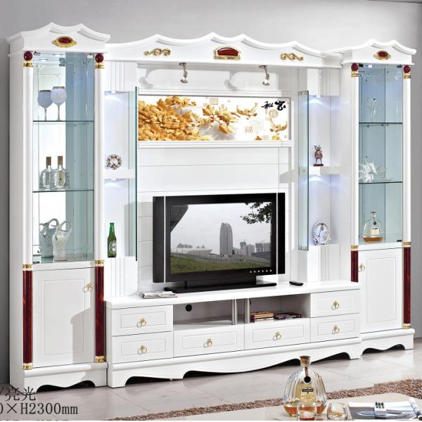 Cabinet d'Ashley TV de panneau de forces de défense principale de meubles antiques d'Armoire de salon