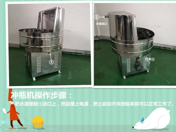 Latest Design Semi Automatic Bottle Rinsing Machine for Water Filling