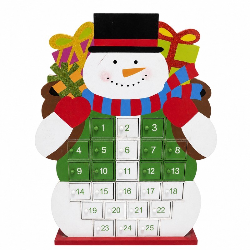 Custom Wooden Christmas Countdown Calendar Model 336