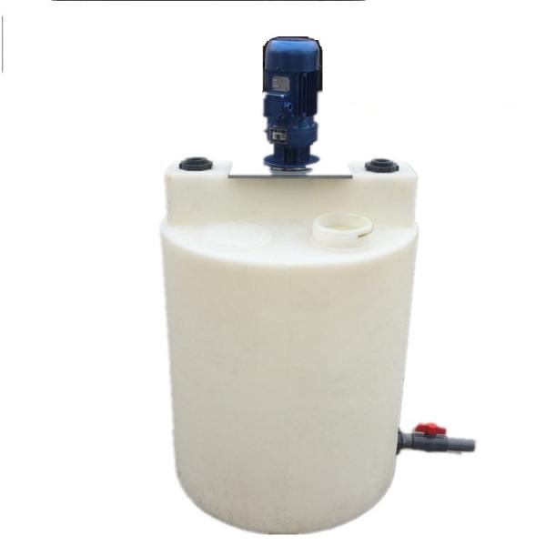 Acid Alkaline Resistant Plastic Chemical Mixing Tank With Agitator 0.75kw 200L