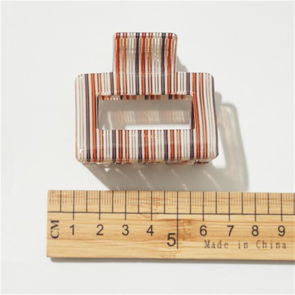 Color acrylic square grab hair clip accessories women's clip headgear factory direct wholesale OEM logo