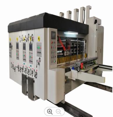 380v 3 Color Printer Slotter Die Cutter Stacker Machine Automatic High Speed