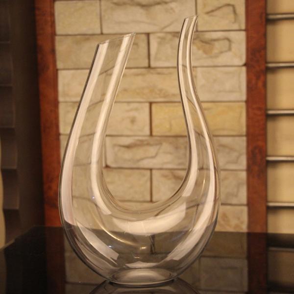 Mouthblown Lead Free Wine Decanter , Round Cone Modern Wine Decanter Easy To Clean