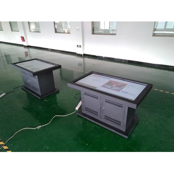 65-Inch Capacitive Interactive Touch Screen Table with Cabinet Adjustable Inquiry Terminal