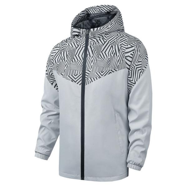 Waterproof Windproof Men's Coat Trendy Thin Anorak Regular Sleeve Style 100% Polyester