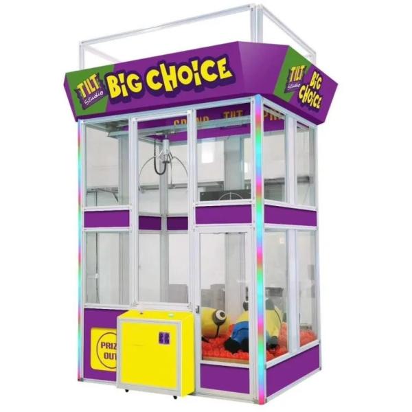 Plush Toy 550mm Giant Claw Machine Coin Operated For Prize Station