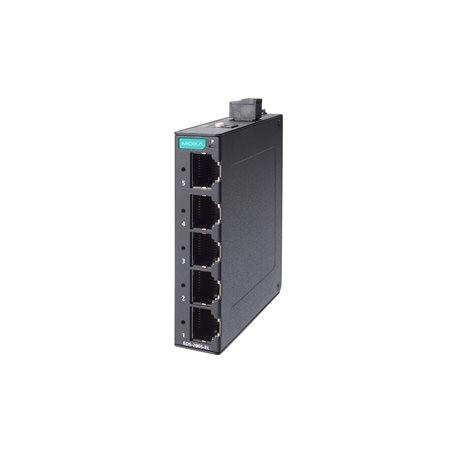 5-port entry-level unmanaged Ethernet switches with metal housing  Moxa EDS-2005-EL Series switch
