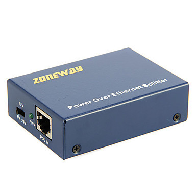 PoE Splitter,10/100/1000Mbps,IEEE802.3af(Plug and Play, Metal Case) 