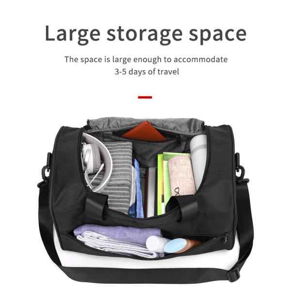 Водоохранная кожаная нейлоновая сумка для тренировок унисекс 43 см длина