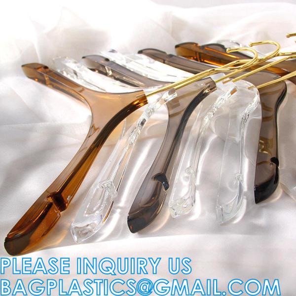 Luxury Clothes Hangers, Clothing Type Transparent Acrylic Clothes Hanger, Garment Coat Hangers For Cloth
