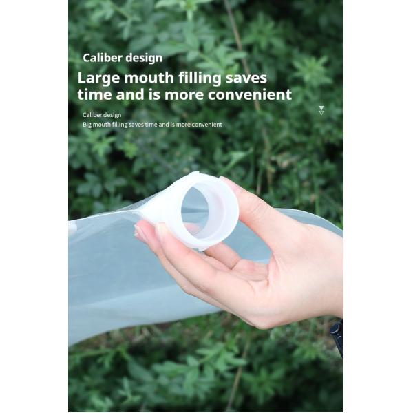 Transparent Portable Water Spout Pouches 130um Thickness Liquid Packaging Bags