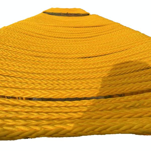12 Filamentos 6-80 mm Cordeira de trança UHMWPE Laranja A solução ideal para aplicações pesadas