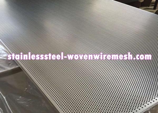 Stainless Steel Perforated Metal Sheet Round Hole High Temperature Oxidation Resistance