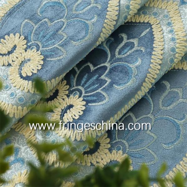 European Style Home Textile Blackout Jacquard Embroidery Window Curtain