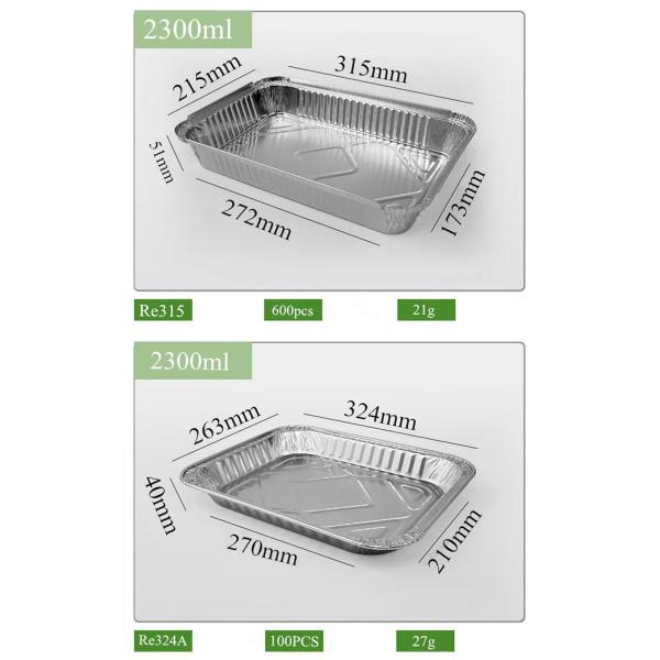 Одноразовые пирожные блюда из алюминиевой фольги