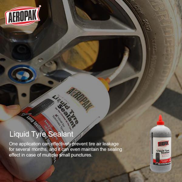 Aeropak 500ml Liquid Tyre Sealant for 6mm Puncture Repair