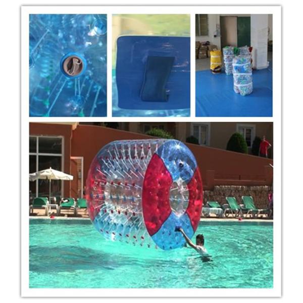 Colorful Backyard Swimming Pools Inflatable Water Roller For Sports Games