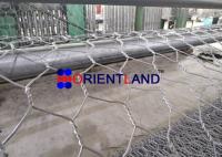 Cestos de parede de gabião revestidos de PVC triplo torcido 100 x 120 mm