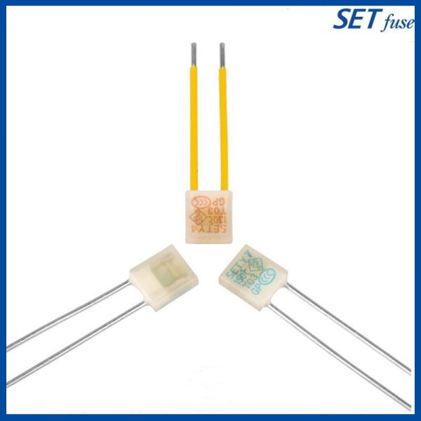 SET Series Thermal Fuse 15/16A 125V 115℃ SET Radial Alloy Type Fuse Square Box Fuse