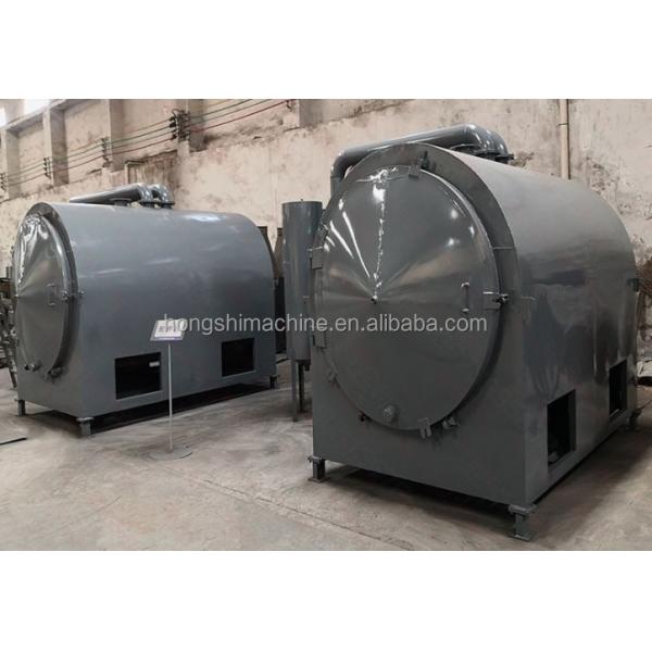 Horizontal Wood Log Carbonization Stove , Bamboo Charcoal Carbonizer Furnace Oven