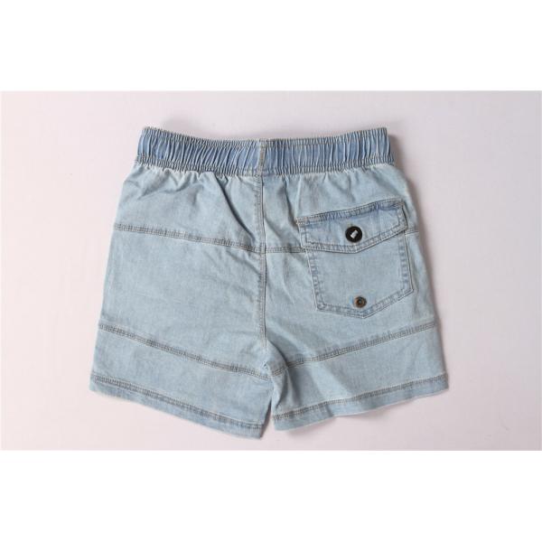 Light Blue Junior Kids Denim Shorts 95% Cotton 5% Spandex