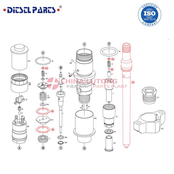 Common Rail Injector 0 445 120 231 for  injector for CRSN2-BL Yuchai