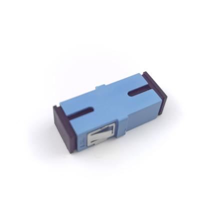1 Port PBT Material sem orelhas e à prova de poeira Simplex Coupler SC Adaptador de fibra óptica com UPC