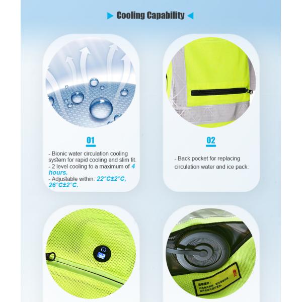 Юнисексный холодильный жилет для обслуживания аэропорта 100% полиэстерный материал