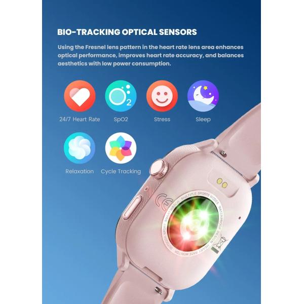 C30 1ATM Reloj inteligente resistente al agua Para hombres Mujeres, BT Llama Fitness Sueño Ritmo cardíaco Reloj deportivo