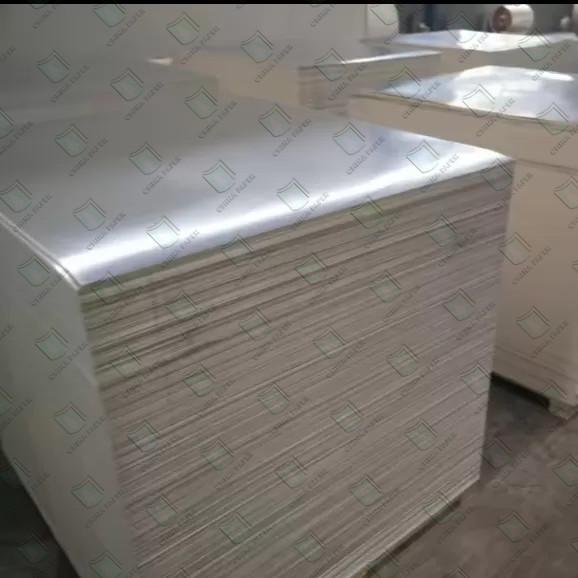 Papel metalizado à prova d'água 70gm resistência ao molho papel de embrulho de prata simples