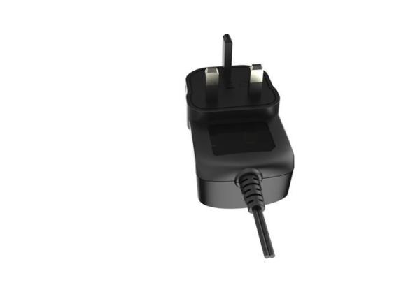 24W UK Plug Black 2A 12 Volt AC Switching Power Supply Universal AC DC Wall Mount