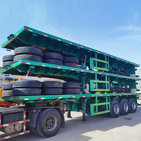 40ft Container Flatbed Semi Trailer 40 feet Truck Semi Trailer Flatbed Trailers