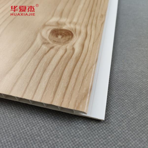 Venda direta De grãos de madeira Pvc Decoração de parede Painel de parede Pvc Material de tecto de plástico Parede