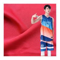Absorção de umidade Malha de olho de pássaro Secagem rápida tricô 140-160gm Para roupas esportivas