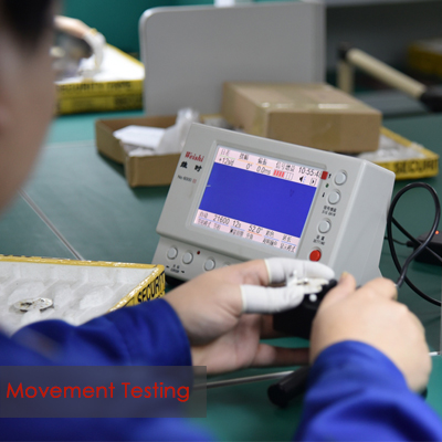 Reloj de cobre amarillo de Japón Movt del cuarzo del oro con el corchete de acero inoxidable