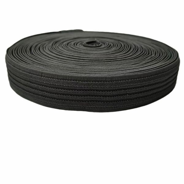 Striped Polyester Elastic Fashion Custom Good Quality Woven Stretch Webbing for cloth