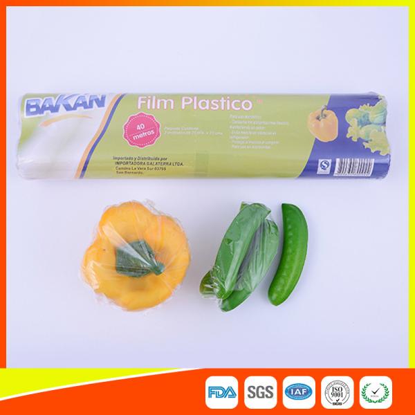 Stretch PE Cling Film Plastic Food Wrap For Keeping Fresh With FDA Approval