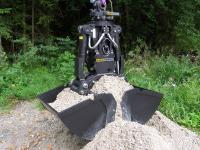 L'excavatrice tournante Clamshell Bucket For de 360 degrés a limité l'espace de fonctionnement