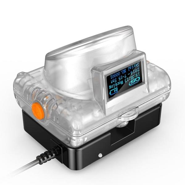 15000 LUX LED Mining Cap Lamp with Inductive Charging OLED Display