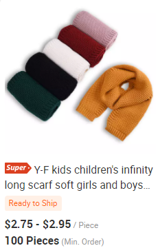 Y-Z Soft Acrylic and Wool Yarn Infinity Winter Cowl Knit Man Women Many Colors Chunky Scarf
