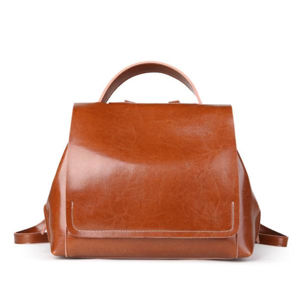 Real Leather Travel Bags Doble Shoulder Bag  Cowhide Women Backpacks
