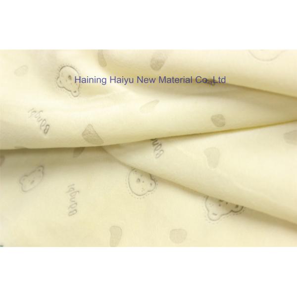 Foil prined Animal Print Baby Knit Fabric By The Yard Fleece Fabric For Baby Blankets