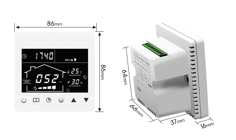 Smart Fresh Air Digital Ventilation Controller For HRV ERV Systems